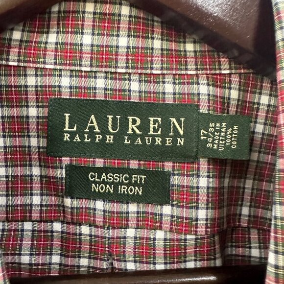 Ralph Lauren Men's Checked Dress Shirt - Classic Fit - Picture 5 of 7